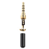 Maxbell 3 Piece Universal DIY 3.5mm Audio Plug Male Head for earphone Headset Black