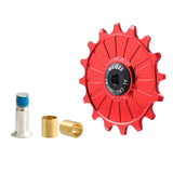Maxbell Bike Rear Derailleur Pulley 11T - 17T Jockey Wheel Guide Roller 16T Red - Aladdin Shoppers