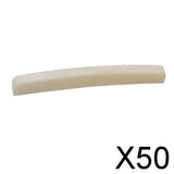 Maxbell 50xBone Material Bridge Nut for LP Electric Guitar Part 43x3.2x5mm