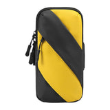 Maxbell Sports Armband Universal Wrist Pouch Phone Sleeve for Sport Jogging Home Gym black yellow