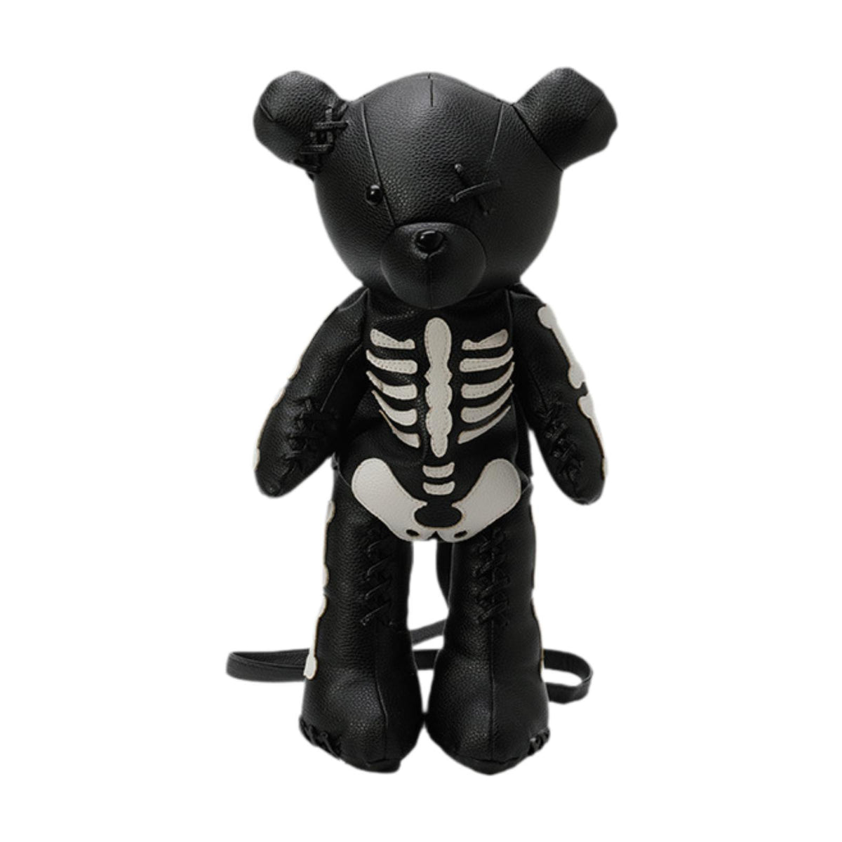 Maxbell Skeleton Bear Backpack Gothic Shoulder Bag for Travel Shopping