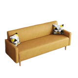 Maxbell Minimalist Nordic Sofa/Modern Style/1-3 Seats · Living Room/Strong Rubber Wood Frame Yellow Tech Fabric