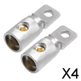 Maxbell 4x1 Pair Wire Coupler Butt Terminal Connector 0GA AWG Joiner Barrel Set Screw