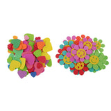 Maxbell 120 Pieces Mixed Self Adhesive Foam Stickers Kids Room Wall Decoration Foam