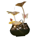 Maxbell Maxbell 3 Tiers Water Fountain Waterfall Ornament Home Decor for Desktop Bedroom