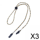 Maxbell 3xAdjustable Hat Strap Clip Hat Retainer for Outdoor Activities Sports Boating Brown