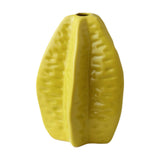Maxbell Ceramic Vase Photo Prop Modern Fruit Vase for Dorm Room Bathroom Living Room Yellow