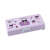 Maxbell Maxbell Trolley Suitcase Pencil Case Holder Double Layered for Children Bedroom Home Purple
