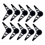 Maxbell 10x Plant Stem Training Clips Reusable Shaping Support Agricultural Supplies Black