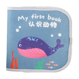 Baby Cloth Book Cartoon Fabric Book for Imagination Language Reading Ability sea