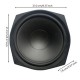 8-unit Subwoofer Speaker, Rubber rim, High Power, 4 Ohm, Home Theater Black 1pc