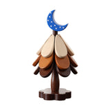 Maxbell Wooden Tree Coasters Housewarming Gift Wooden Trivets for Pan Hot Pot Teapot blue moon