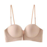 Maxbell Front Closure Bra Women Nonslip Wireless Bra for Daily Work Commuting Travel M