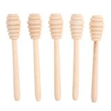 Maxbell 4x5 Pieces Wooden Honey Stirring Sticks Jam Muddler Kitchen Cooking Rods Tool