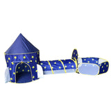 Maxbell Kid Tents and Tunnels 3 in1 Crawl Tunnel for Children Gift Babies Blue