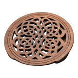 Maxbell Guitar Soundhole Cover Decorative Parts for Acoustic Guitars Block Protector Style A Brown