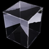 Maxbell Clear Acrylic Miniature Doll Figure Display Case Cube Showbox Dustproof DIY