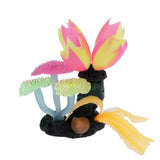 Maxbell Maxbell Glowing Luminous Aquarium Fish Tank Decoration Artificial Plant Decor Orange