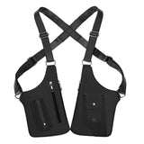 Maxbell Underarm Shoulder Bag Stylish Mobile Phone Bag for Running Shopping Hiking Black