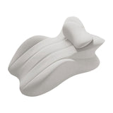 Maxbell Memory Cotton Bed Wedge Pillow Headboard for Side Sleeping Reading Home Light Gray