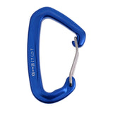 Maxbell 28KN Wire Gate Spring Clip Locking D Shape Rock Climbing Carabiner blue - Aladdin Shoppers