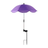 Maxbell Plant Umbrella for Outdoor Plants Shade Cover for Patio Flowers Potted Plant violet