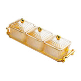 Maxbell Maxbell Dried Fruit Dish with Lid Snacks Container for Holiday Restaurant Countertop B