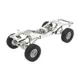 Maxbell 1:12 Scale RC Car Body Chassis Frame with Wheel Tire for MN82 LC79 Truck DIY Argent