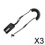 Maxbell 3xKayak Paddle Leash Coiled Kayak Paddle Wrist Strap for Fishing Pole Canoeing