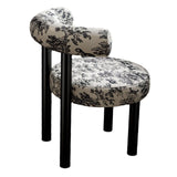 Maxbell Vanity Chair Stable Decoration Comfortable for Apartment Living Room Bedroom Black Leg