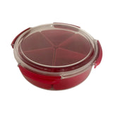 Maxbell Divided Serving Tray with Lid Dustproof for Wedding Spring Festival New Year without bear