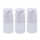 Maxbell Maxbell 3 Piece 20ml Frosting Glass Refillable Empty Pump Spray Bottle 01 White Cap