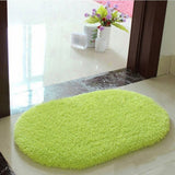 Maxbell Bedroom  Mat Rug Faux Fur Carpet Floor Cover Non-slip -Green