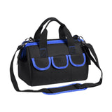 Maxbell Tool Storage Bag Sturdy Tools Shoulder Bag for Plumber Technicians Craftsmen Blue