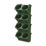 Maxbell Wall Mounted Plant Holder Home Decor Flower Rack for Hallway Entryway Indoor Dark Green