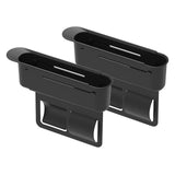 Maxbell 2Pcs Car Seat Gap Filler Organizer Auto Accessories Seat Crevice Storage Box Black