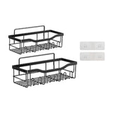 Maxbell Bathroom Storage Shelf Modern Wall Mounted Shower for Kitchen Washbasin Dorm 2 Piece
