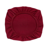 Maxbell 4PCS Jacquard Polyester Stretch Wedding Dining Chair Seat Cover Burgundy_M