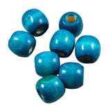 Maxbell 200 Pieces Dyed Round Wood Wooden Beads for Kids Jewelry DIY