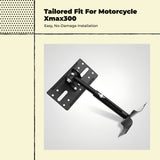 Spotlight Bracket, Adjustable Aluminum Alloy, Universal Motorcycle Mount, XMAX 300 Black For Larger Diameter