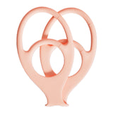 Maxbell Figure 8 Resistance Band Stretching Stretcher for Women Men Home Gym Fitness Pink