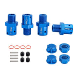 Maxbell 4 Pieces 1/8 1/7 RC Car Coupling DIY Accessory Replacement for Crawler Model blue