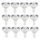 12pcs Small Aluminum Mini Funnels for Bottle Filling, Perfumes, Essential Oils, Science Laboratory Chemicals, Arts Crafts Supplies