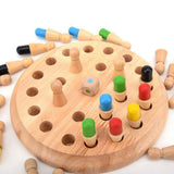 Color Memory Training Wooden Board Table Game Developmental Toy for Kids
