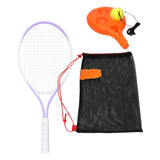 Maxbell Youth Tennis Racket Set Tool Exercise Solo Tennis Training Kit Park Backyard violet