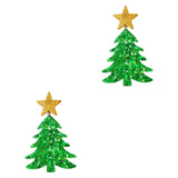 Maxbell Christmas Drop Earrings Trendy Decor for Dating Christmas Gift Birthday Gift green