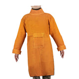 Maxbell Welding Apron with Sleeve Weld Coat with Neck Cover Men Women Welding Jacket