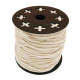 2set Natural Cotton Rope Braided Twisted Cords Twine Crafts Raw White 60/50m