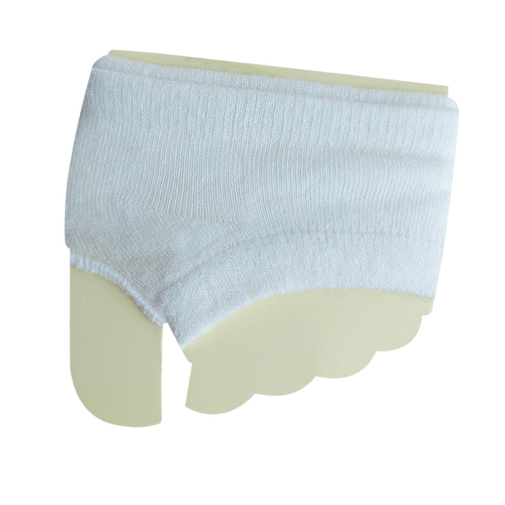 Maxbell Women Open Toe Half Socks Soft Forefoot Liner Socks for Sandal Clogs Outdoor White