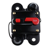 Maxbell 2xDC 12V 24V Car Audio Inline Circuit Breaker Fuse Manual Reset Switch 50AMP